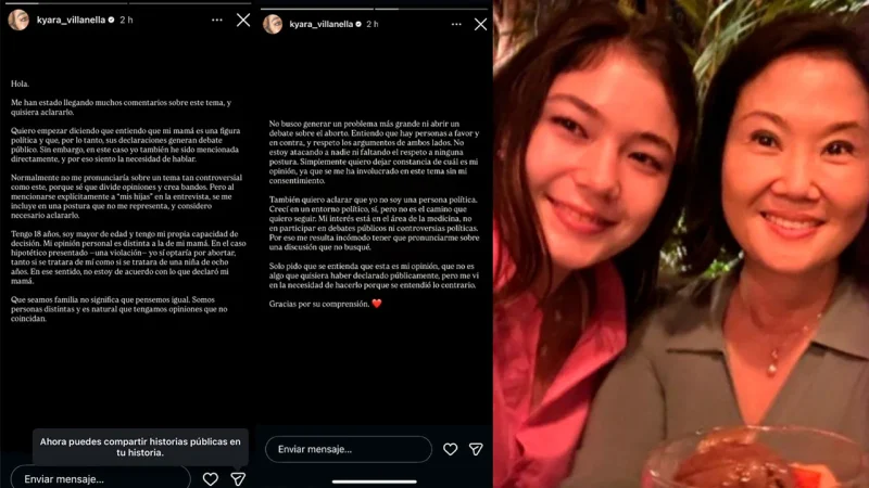 Hija de Keiko Fujimori discrepa públicamente con su madre – Prensa arequipena